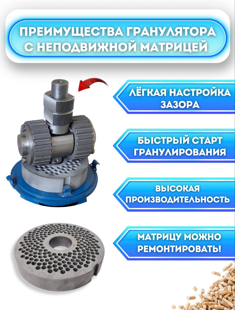 Гранулятор комбикорма Соловей-1-380В (до 200 кг/час) — изображение 9